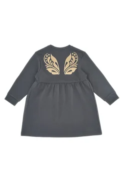 Abito grigio con stampa dorata Pitt Kids PT-K-8021
