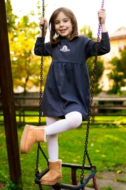 Abito grigio con stampa dorata Pitt Kids PT-K-8021