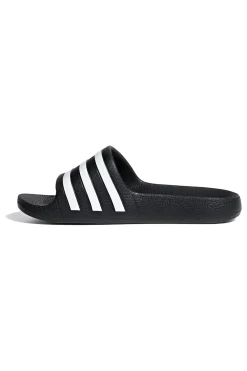 Adidas Adilette Aqua K – Schwarze Pantoletten mit goldenen Details