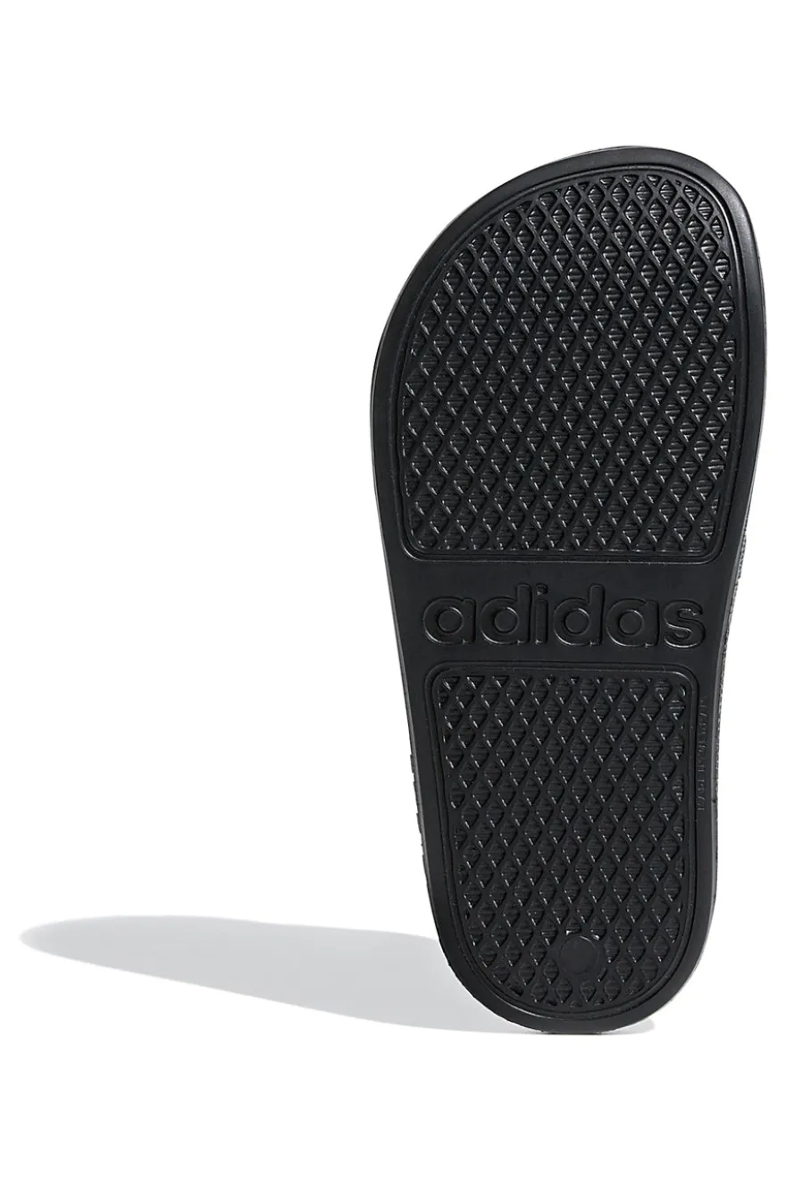 Adidas Adilette Aqua K – Schwarze Pantoletten mit goldenen Details
