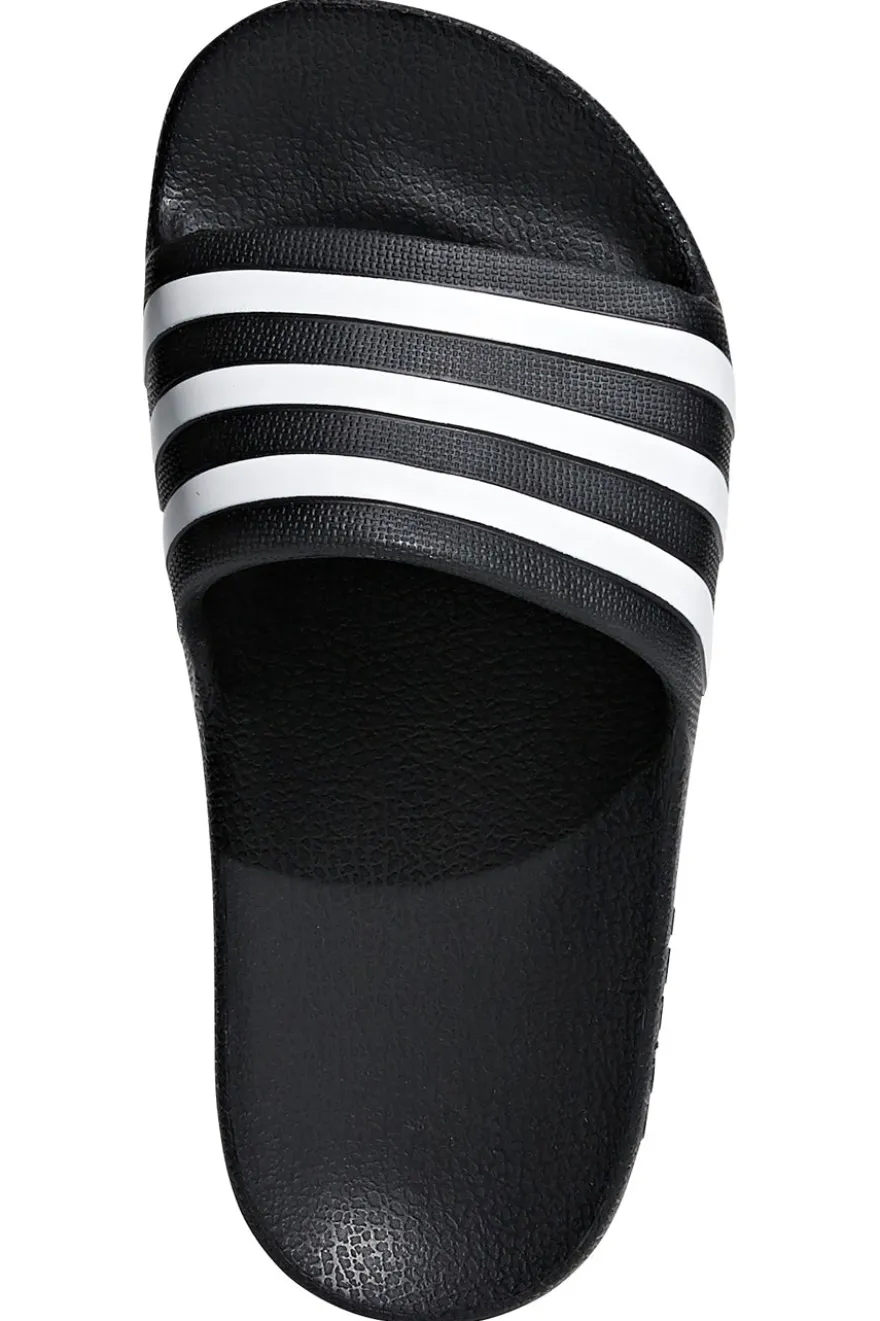 Adidas Adilette Aqua K Schwarze Gummipantoffeln