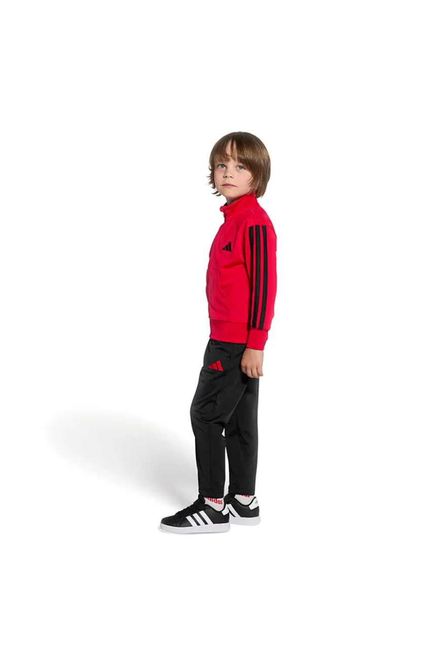 Adidas Grand Court 2 EL C schwarze Schuhe mit weißen Streifen und Klettverschluss