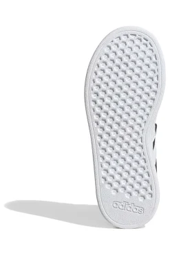 Adidas Grand Court 2 EL C schwarze Schuhe mit weißen Streifen und Klettverschluss