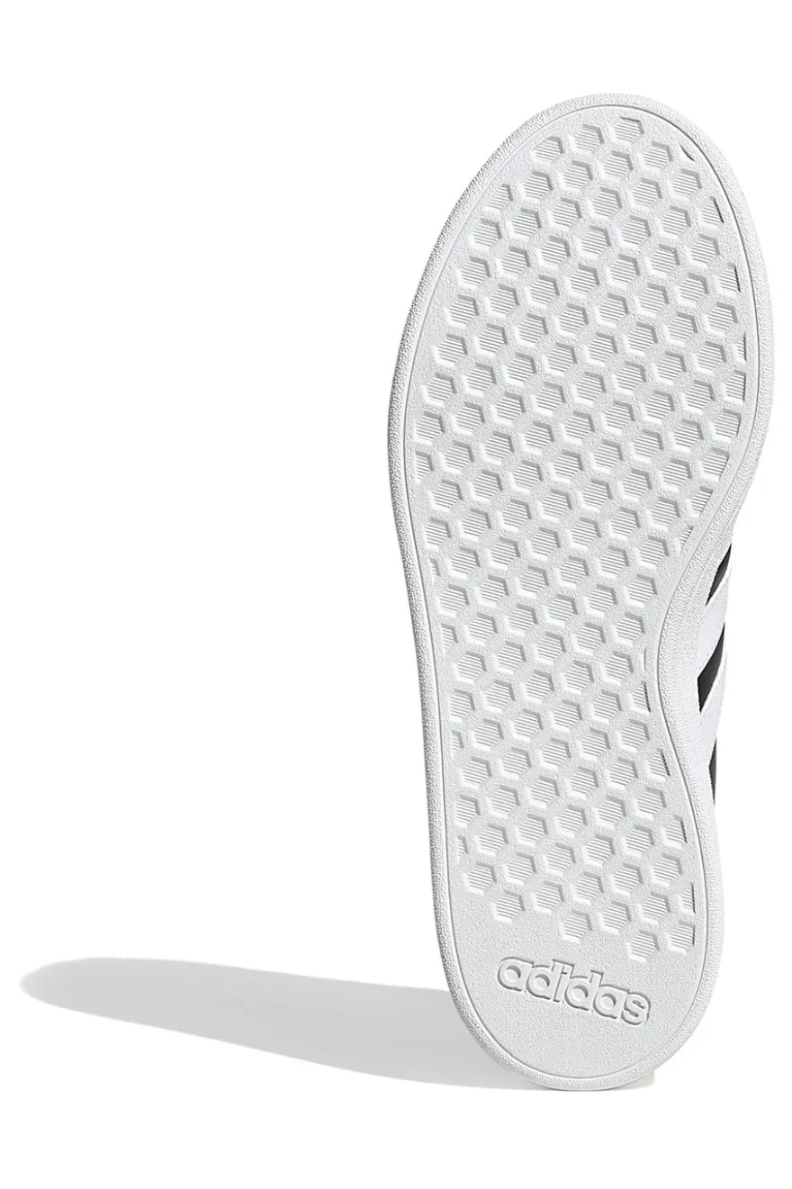 Adidas Grand Court Base 2 Schwarze Sneaker mit weißen 3-Streifen