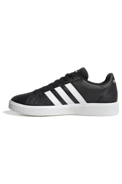 Adidas Grand Court Base 2 Schwarze Sneaker mit weißen 3-Streifen