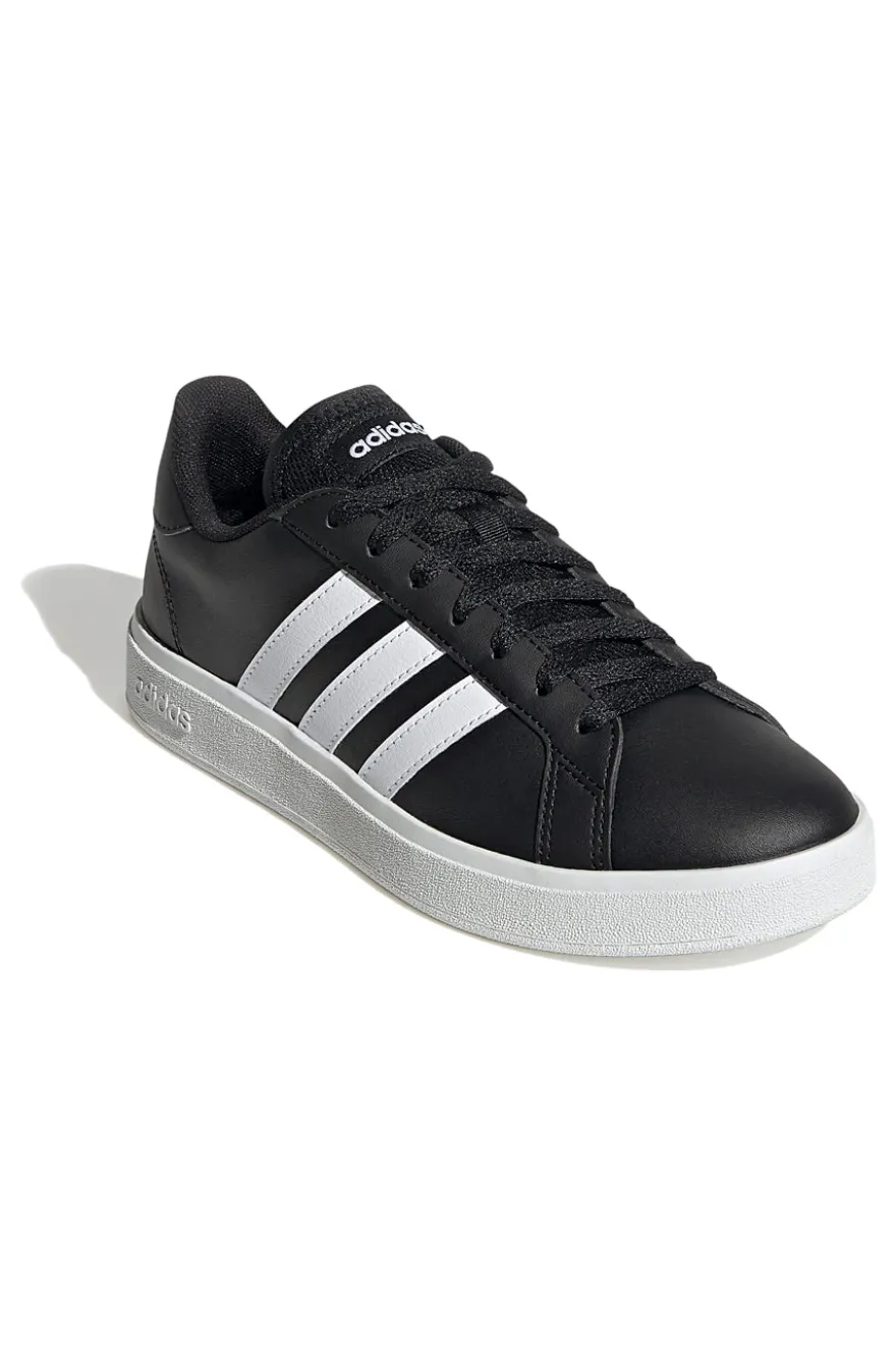 Adidas Grand Court Base 2 Schwarze Sneaker mit weißen 3-Streifen