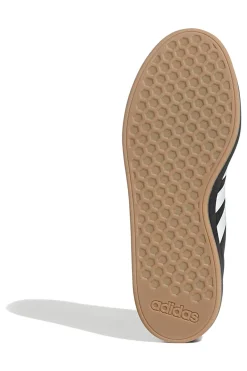 Adidas Grand Court Base 00er Retro-Sneaker in Schwarz mit weißen Streifen