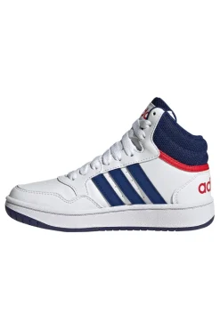 Adidas Hoops 3.0 Mid K Weiße hohe Turnschuhe