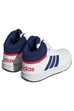 Adidas Hoops 3.0 Mid K Weiße hohe Turnschuhe