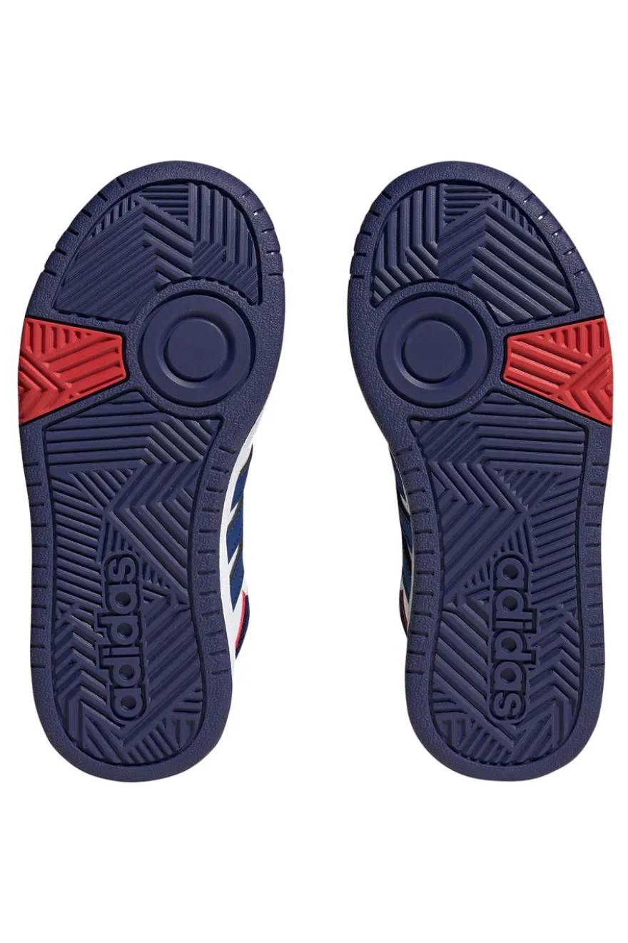 Adidas Hoops 3.0 Mid K Weiße hohe Turnschuhe