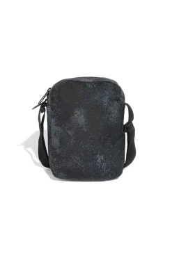 Adidas LIN G ORG Schultertasche mit Washed-Effekt, schwarz