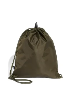 Adidas Linear Gymsack, grüner Turnbeutel mit Frontlogo