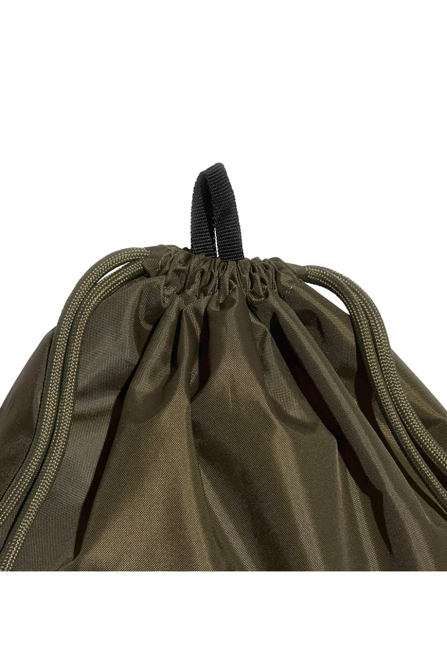 Adidas Linear Gymsack, grüner Turnbeutel mit Frontlogo