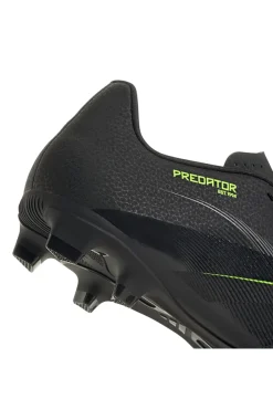 Adidas Predator Club FG/MG Schwarze Fußballschuhe mit Limettendetails