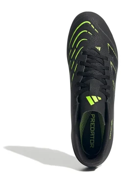 Adidas Predator Club FG/MG Schwarze Fußballschuhe mit Limettendetails