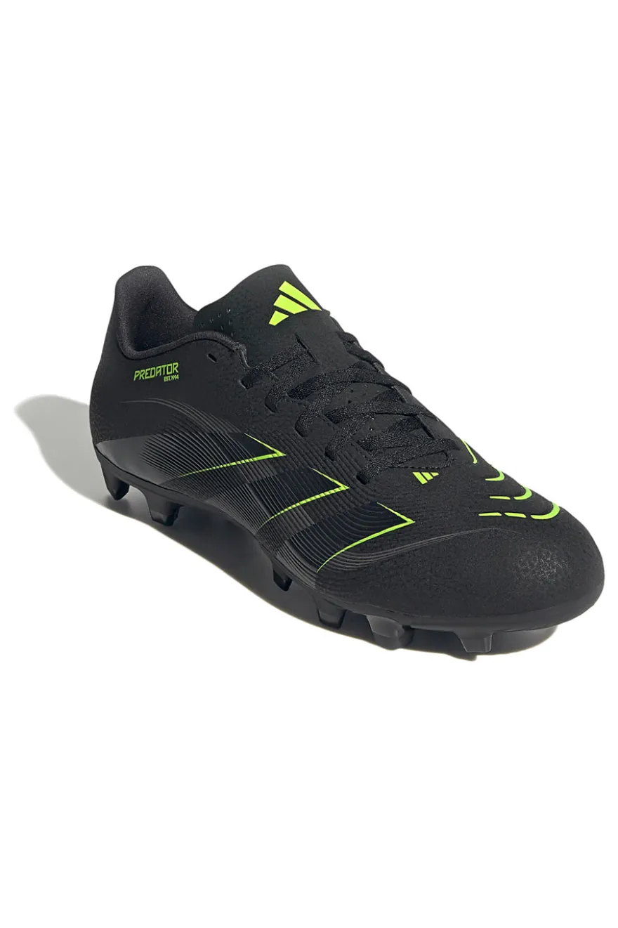 Adidas Predator Club FG/MG Schwarze Fußballschuhe mit Limettendetails