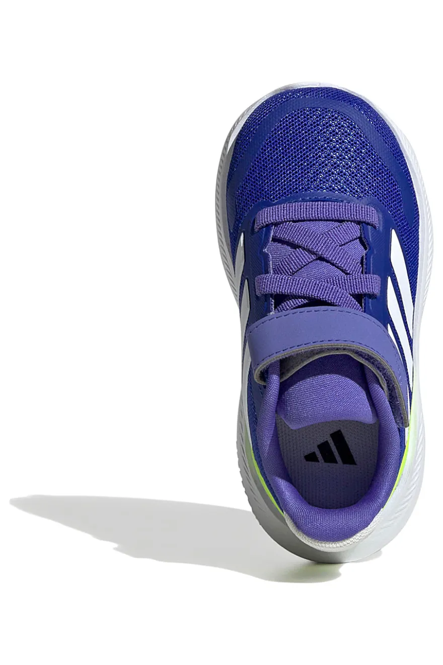 Adidas RUNFALCON 5 EL I Blauer Klett-Sneaker