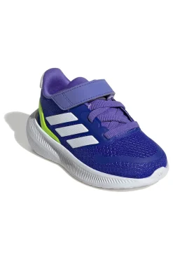 Adidas RUNFALCON 5 EL I Blauer Klett-Sneaker