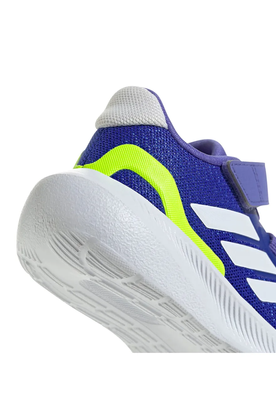 Adidas RUNFALCON 5 EL I Blauer Klett-Sneaker