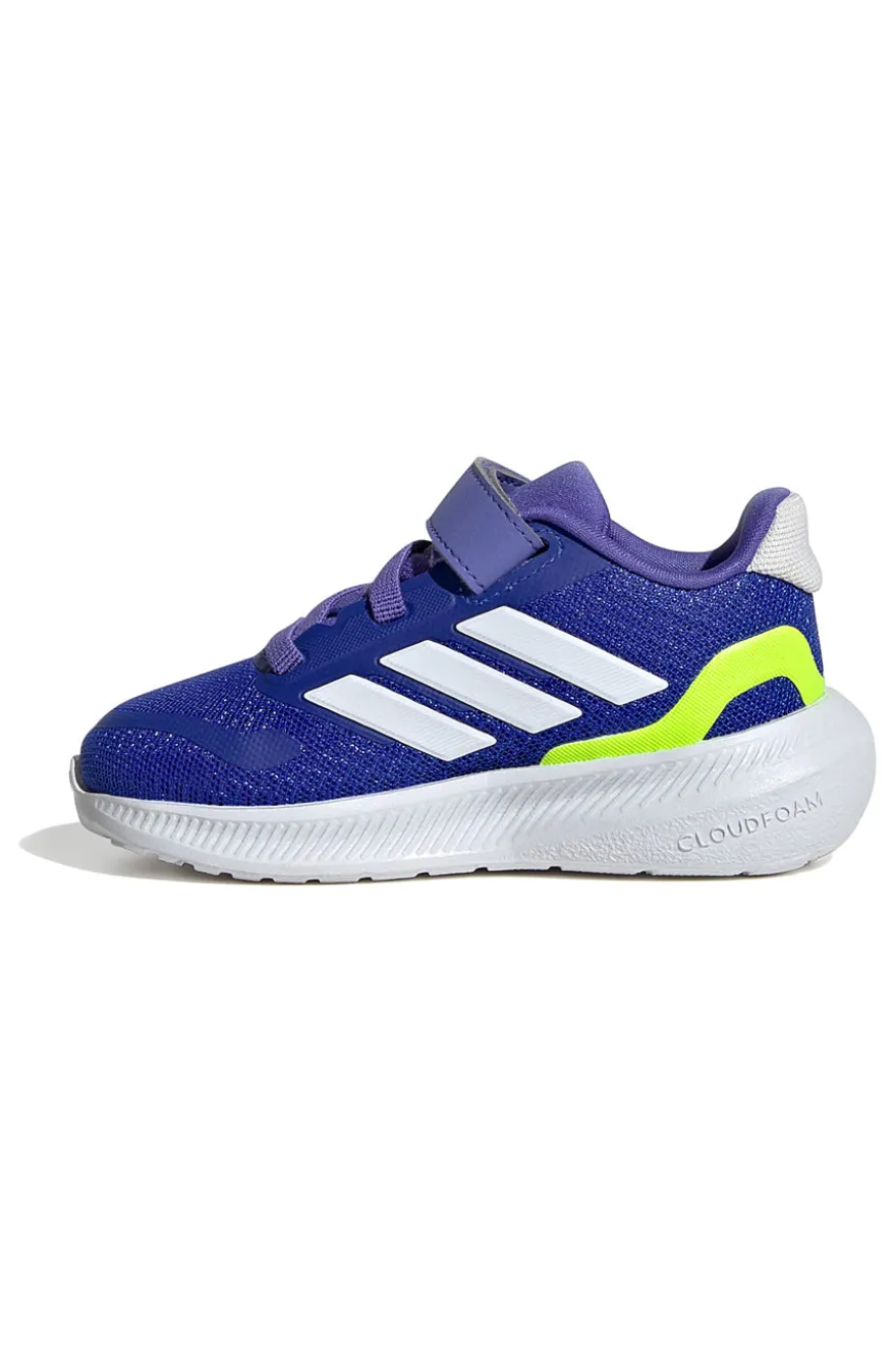 Adidas RUNFALCON 5 EL I Blauer Klett-Sneaker