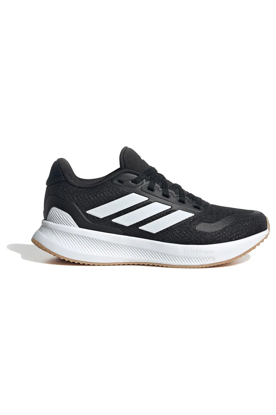 Adidas Runfalcon 5 J Schwarze Laufschuhe mit atmungsaktivem Obermaterial