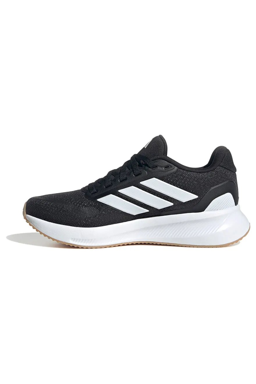 Adidas Runfalcon 5 J Schwarze Laufschuhe mit atmungsaktivem Obermaterial
