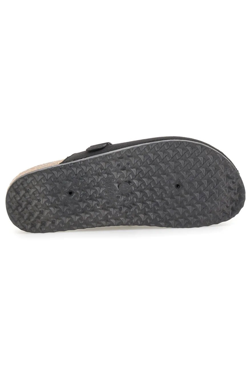 Altemberg 1310 Schwarze Schnallen-Clogs