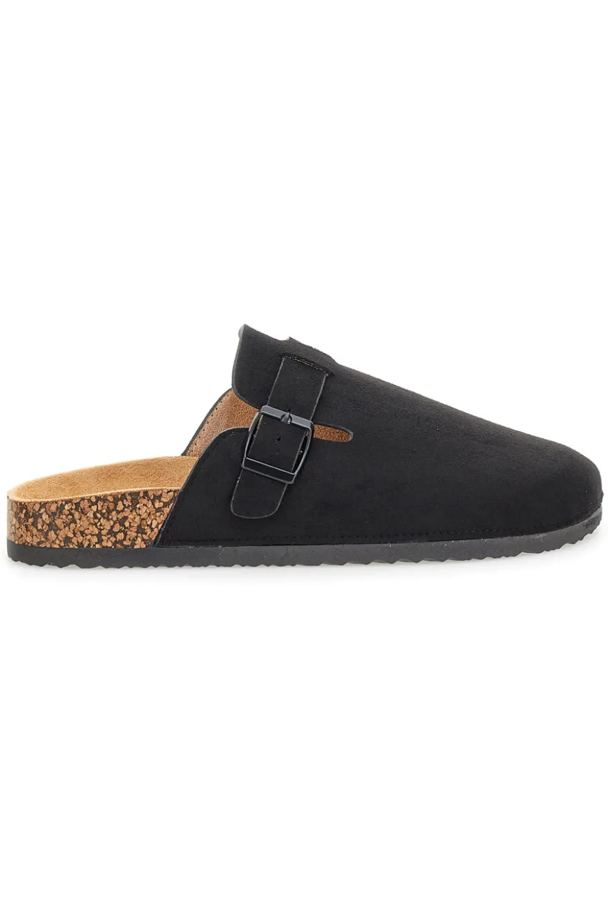 Altemberg 1310 Schwarze Schnallen-Clogs
