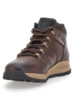 Andrea Bruni H505HECTOR Braune Trekkingstiefel mit zweifarbiger Sohle