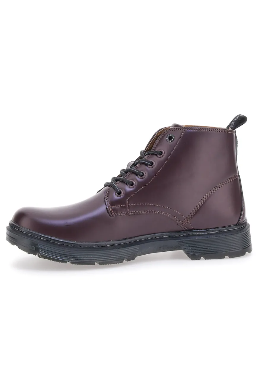 ANFIBI Bassi Burgundy Con Lacci Gas Bristol