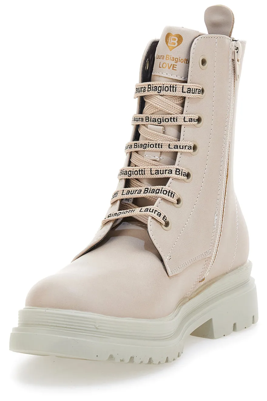 Anfibi Beige Con Cerniera Laterale LAURA BIAGIOTTI 94059392