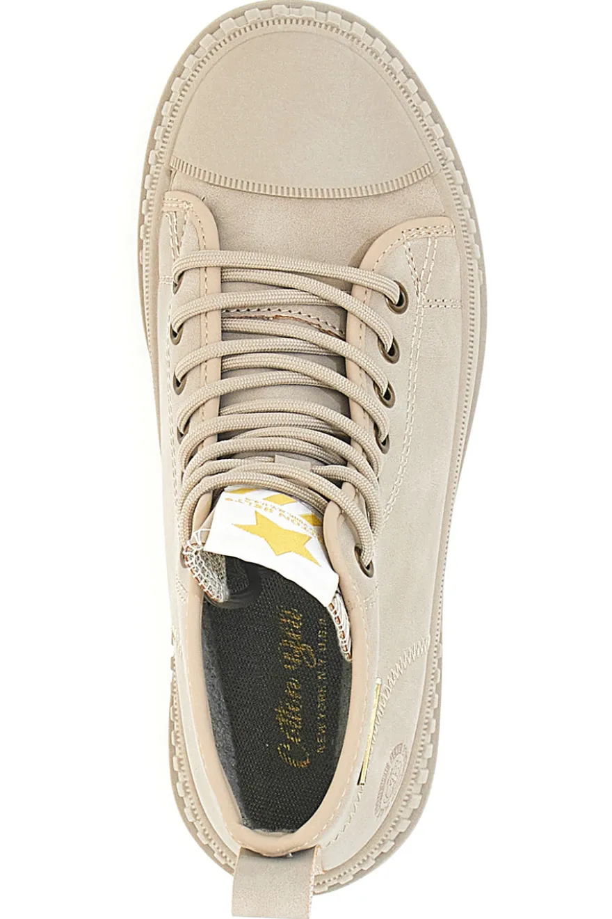 Anfibi Beige con Lacci COTTON BELT CBW422A06