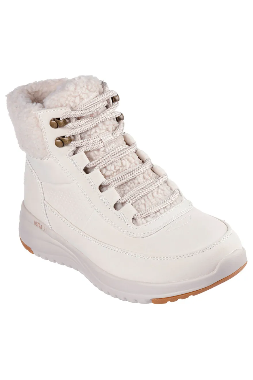 Anfibi beige impermeabili con interno in pelliccia Skechers ON-THE-GO STELLAR ALPINE ADVENTURE