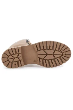Anfibi Beige In Vera Pelle Pittarello Must Have T60209