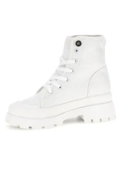 Anfibi bianchi platform tomaia ricamata Freddy S2617FY7691
