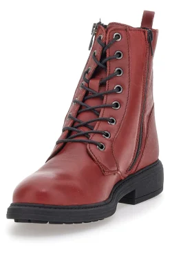 Anfibi bordeaux con cerniera laterale Pittarello Glam 4532385