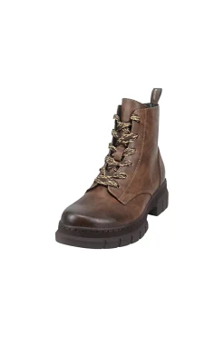 Anfibi marroni caldi con zip e suola carrarmato Bagatt D35ANC355000