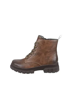 Anfibi marroni caldi con zip e suola carrarmato Bagatt D35ANC355000
