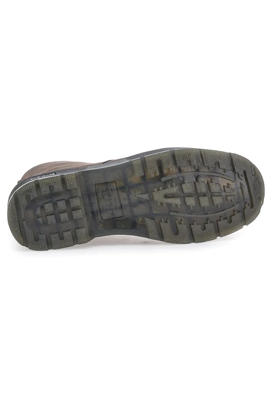 Anfibi marroni stringati zip laterale Gas GAM521551