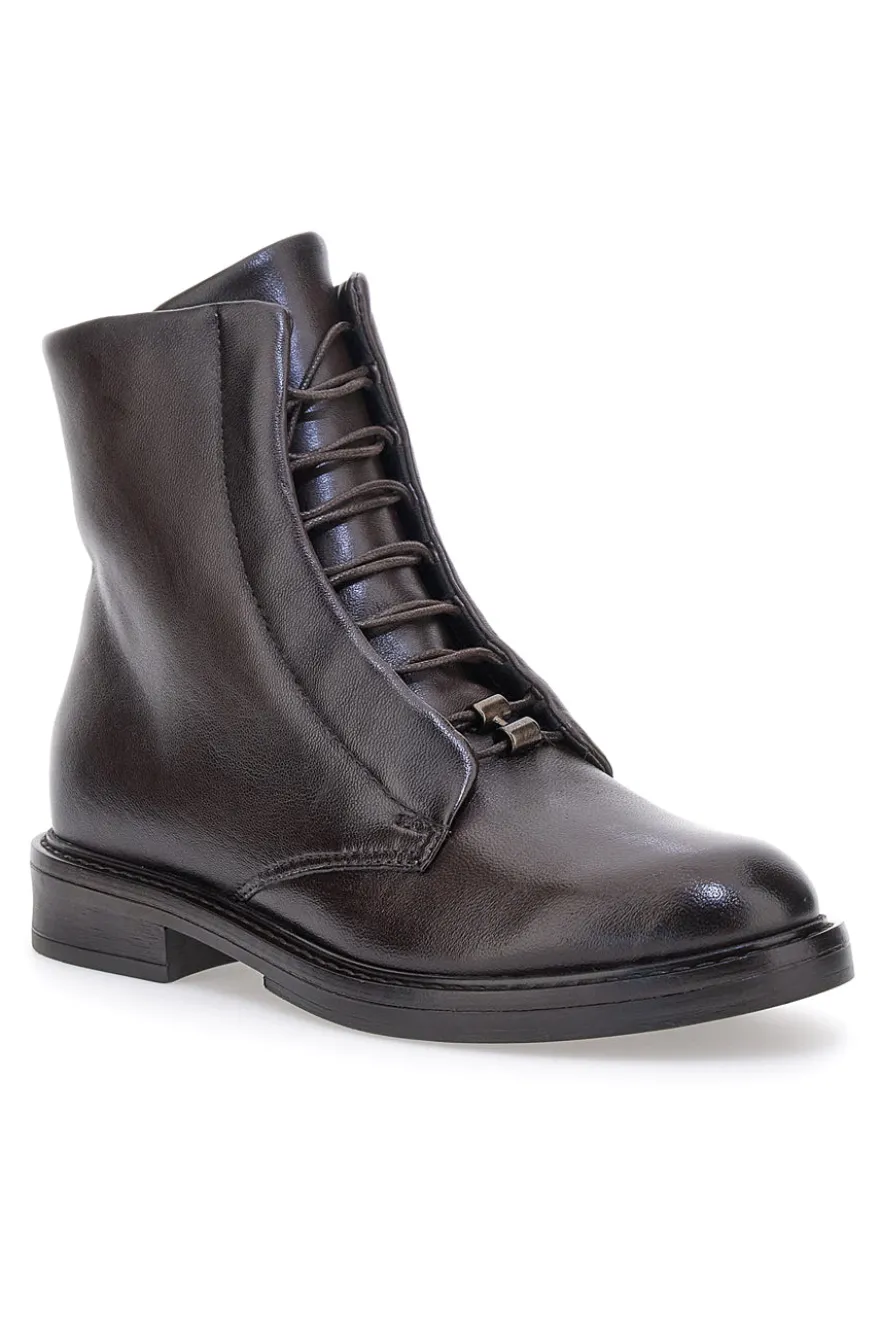 Anfibi moka in vera pelle Pittarello Must have T81224