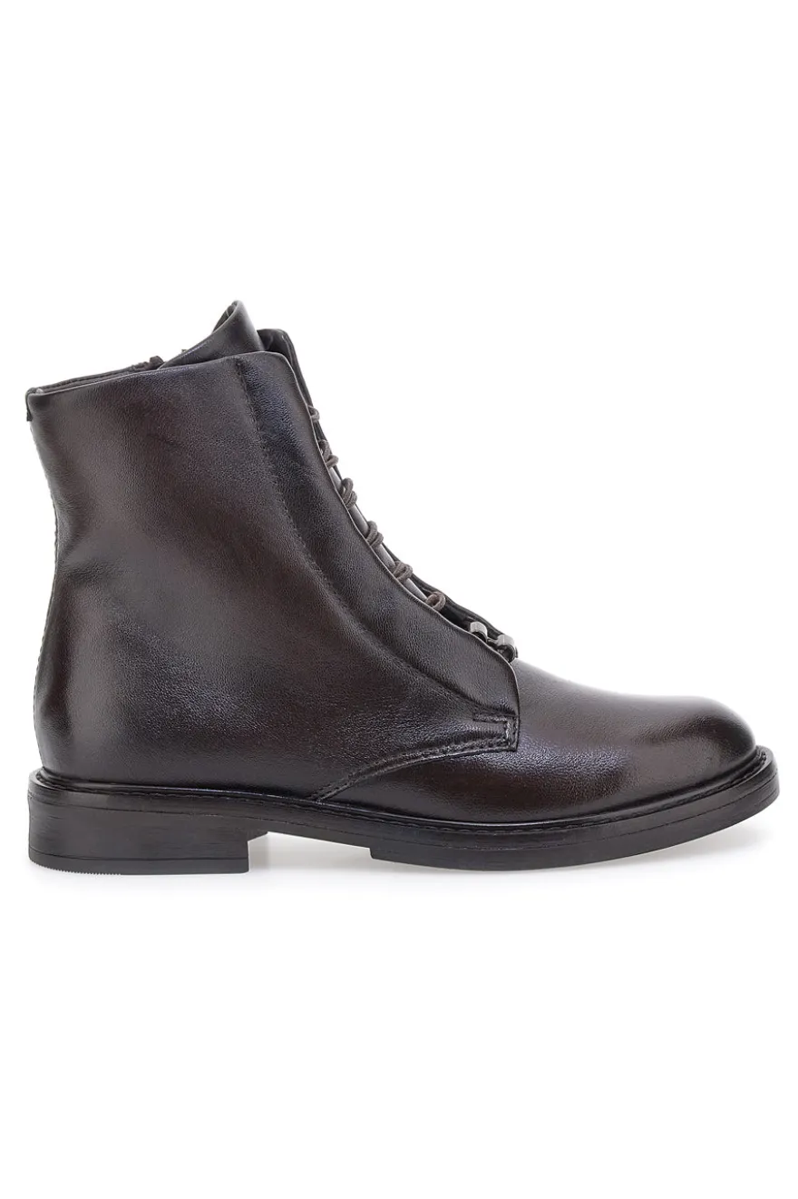 Anfibi moka in vera pelle Pittarello Must have T81224