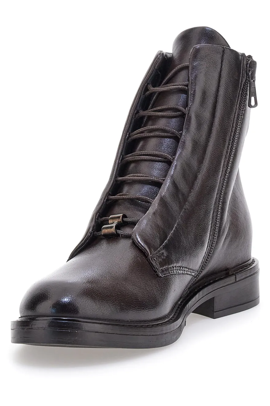 Anfibi moka in vera pelle Pittarello Must have T81224