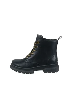 Anfibi neri caldi con zip e suola carrarmato Bagatt D35ANC355000