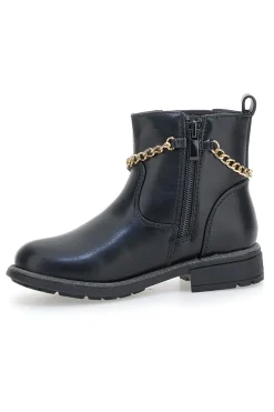 Anfibi neri con catena decorativa Grazia Girl 456456