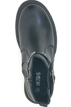 Anfibi neri con fibbie decorative e stella Pitt Kids SKBS1033