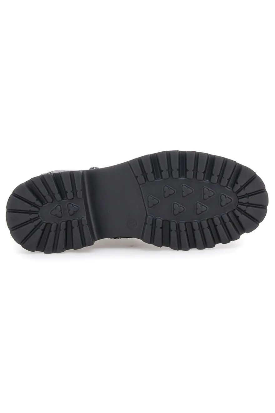 Anfibi neri con fondo carrarmato e zip laterale Pittarello Capsule BT251123019