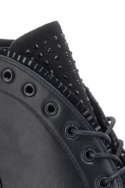 Anfibi Neri con Strass The First 493