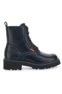 Anfibi neri con suola alta e zip laterale Levi's VBIL0020S