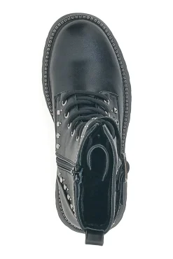 Anfibi Neri Flatform con Borchie e Cinturino Me&Me RQ24W16B