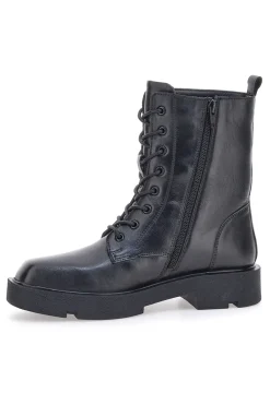 Anfibi Neri In Pelle Pittarello Rock 6680